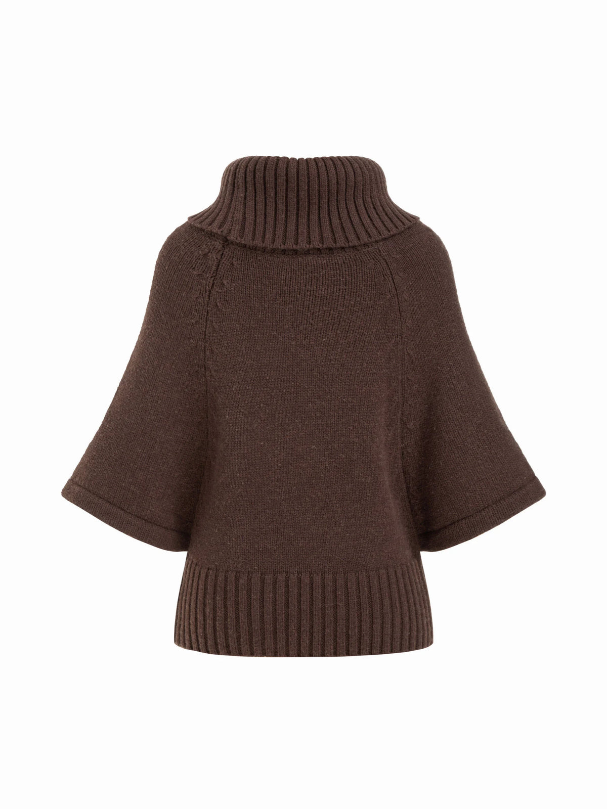 Capucine sweater in brown, flat back view