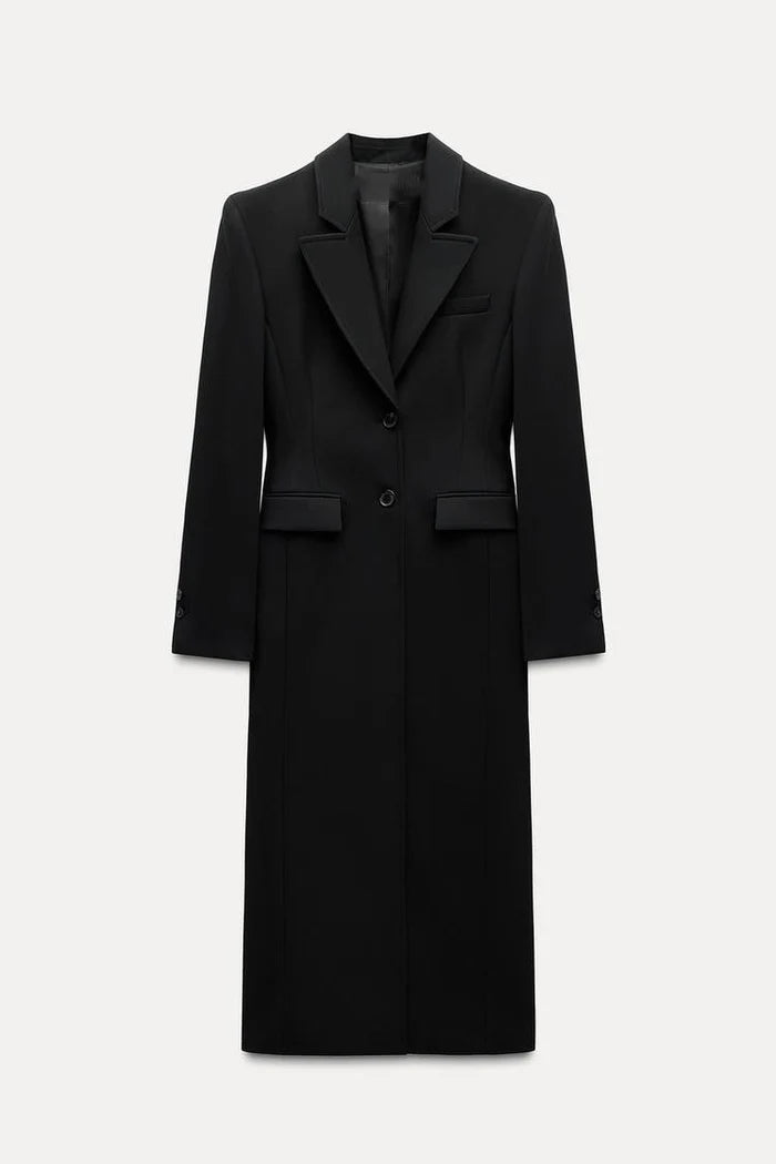 ELSENYA Maëlle Tailored Coat in Black