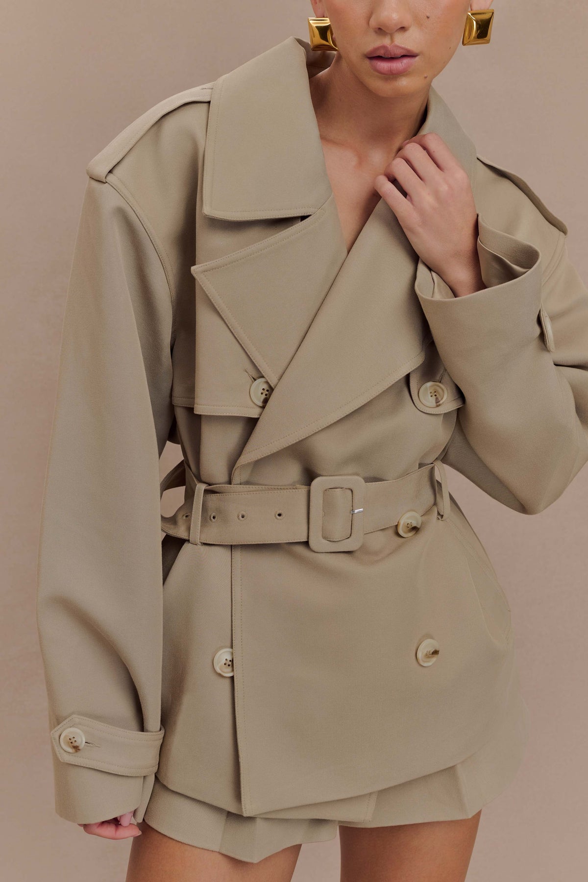 ELSENYA — Diane Belted Short Trench