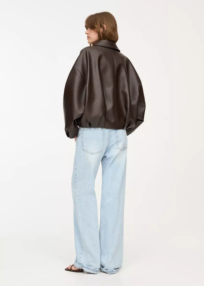 ELSENYA — Romy Belted Leather Jacket