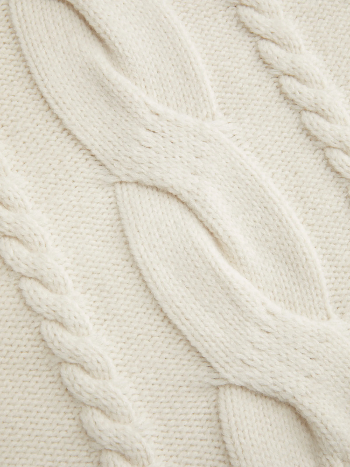Capucine sweater, cable knit detail