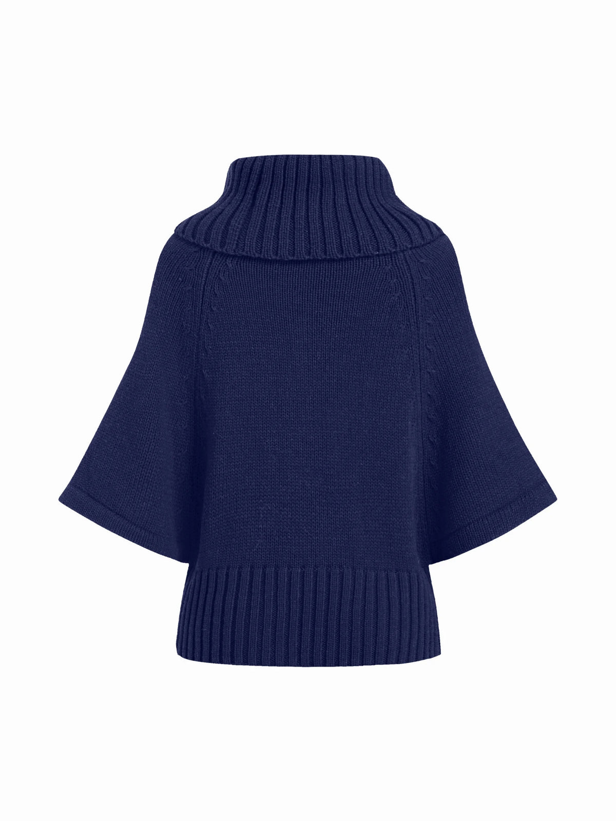 Capucine sweater in navy, flat back view