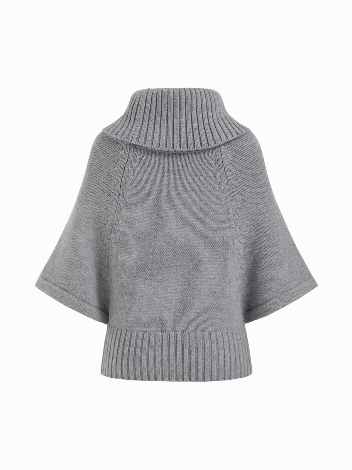 Capucine sweater in gray, flat back view