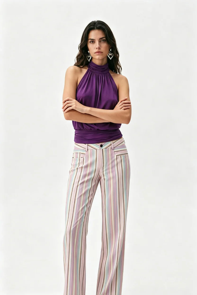 ELSENYA — Iris Draped Halter Top