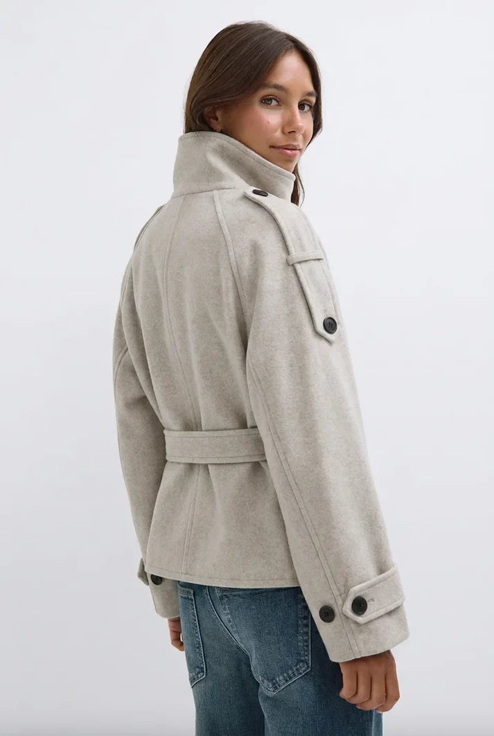 ELSENYA Adele Signature Trench in Beige - back