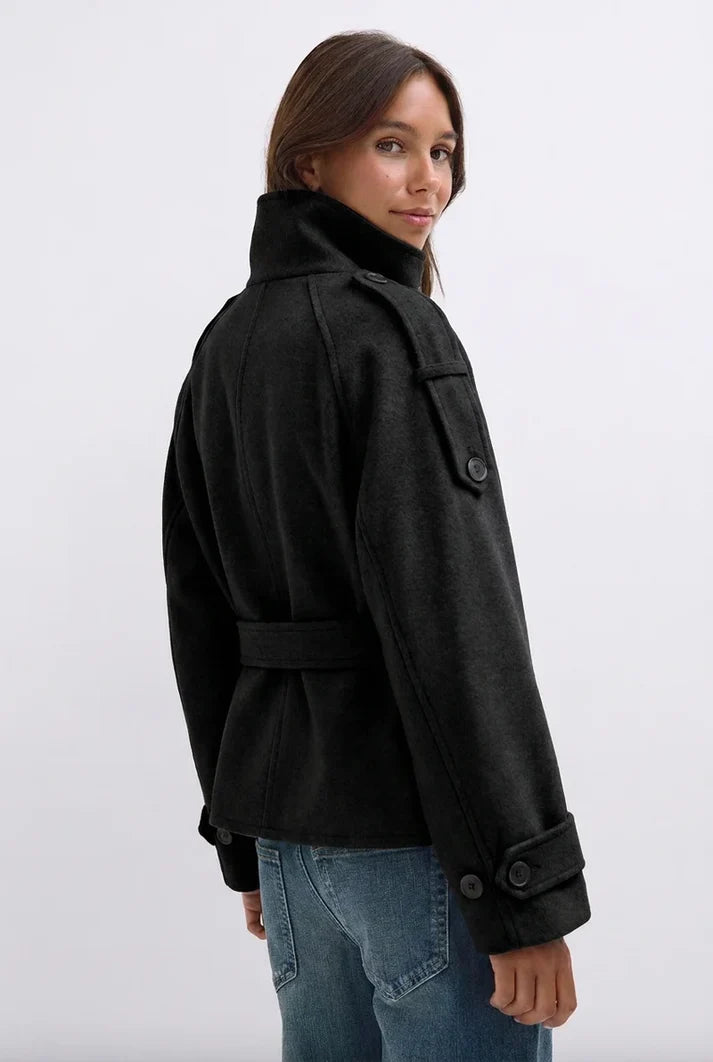 ELSENYA Adele Signature Trench in Black - back